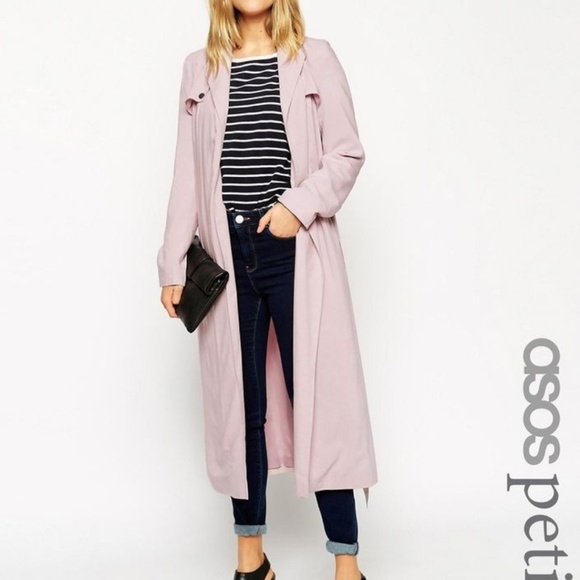 blush duster coat